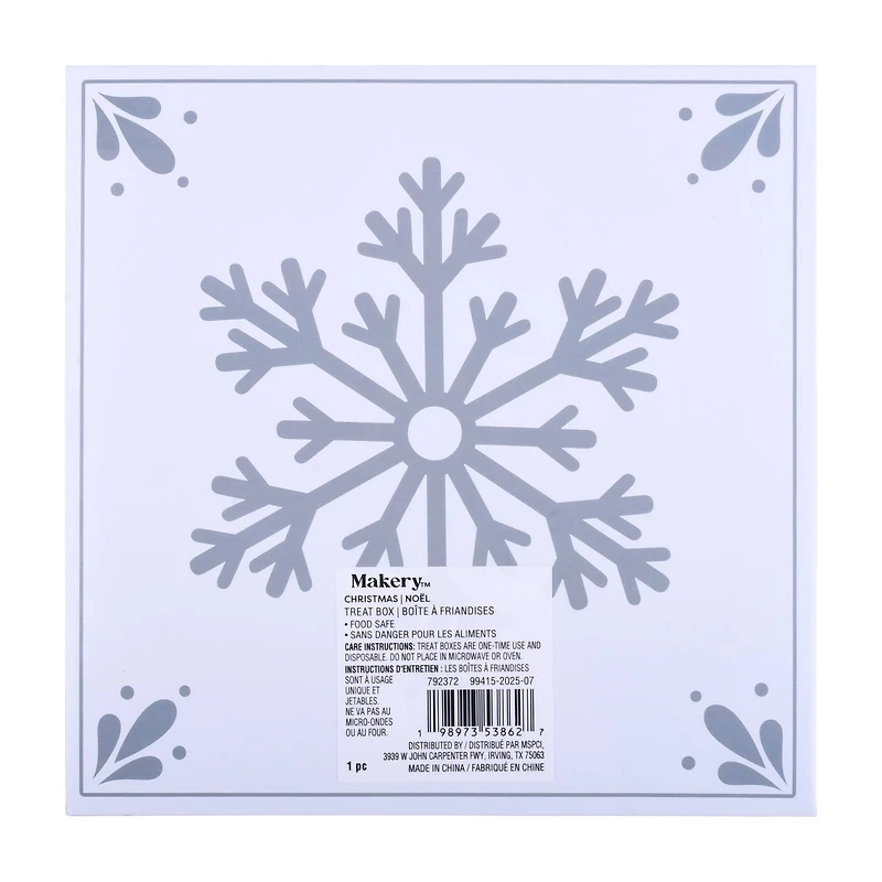 Snowflake Treat Box by Makery™