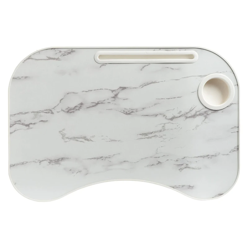 Honey Can Do White Marble Collapsible Folding Lap Desk