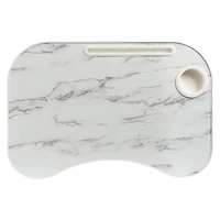 Honey Can Do White Marble Collapsible Folding Lap Desk