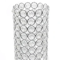 Elegant Designs™ 11" Chrome Crystal Decorative Vase