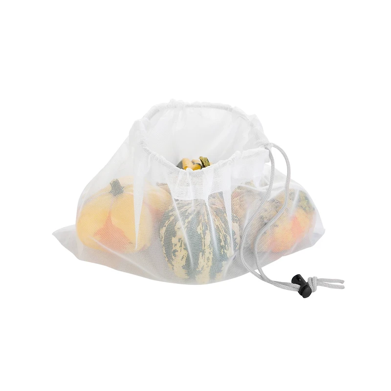 Kitchen Details Sanitized Reusable Cotton Mesh Produce Bag Set