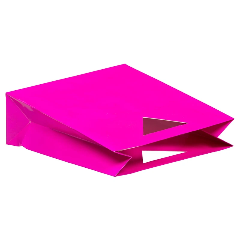 JAM Paper Medium Glossy Gift Bags with Triangle Handle