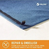 6 Pack: VELCRO® Brand Sticky Back for Fabrics Rectangle Fastener