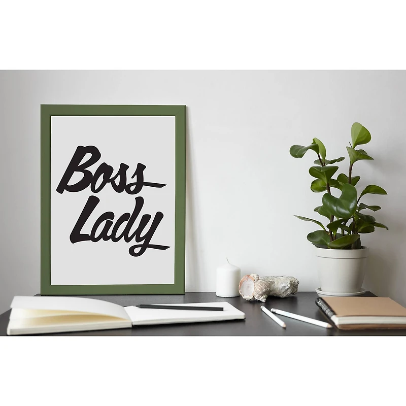 Leisure Arts® Vinyl Boss Lady Black Wall Decal