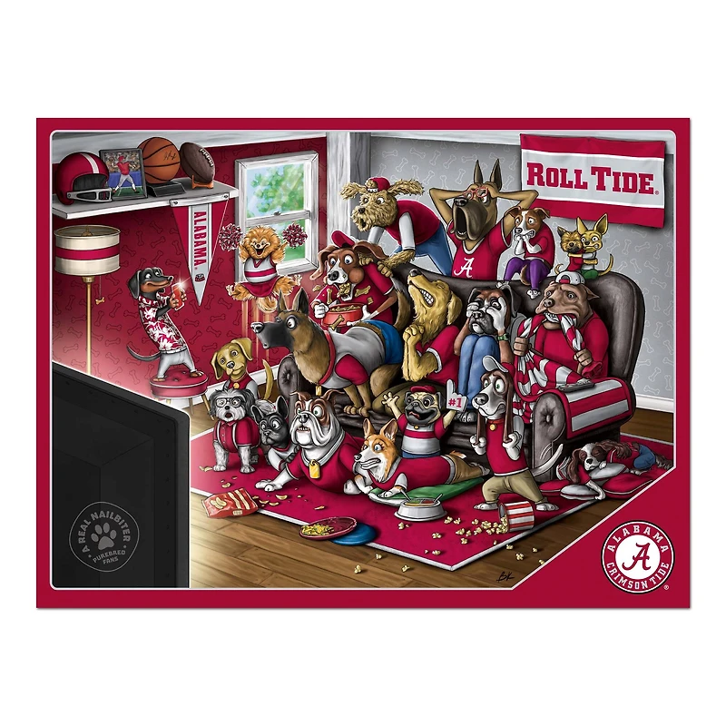 College Football Purebred Fans A Real Nailbiter 500 Piece Puzzle