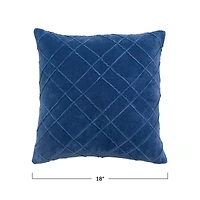 Hello Honey® Velvet Cotton Throw Pillow with Piped Pattern