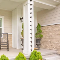 Glitzhome® 8.5ft. Faux Copper Lotus Shaped Rain Chain