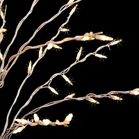 4ft. Pre-Lit White Cascade Twig Outdoor Artificial Christmas Tree