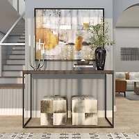 15" Black Aluminum Drip Vase with Melting Designed Body