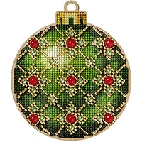 Wonderland Crafts Green Ornament Cross-Stitch Kit