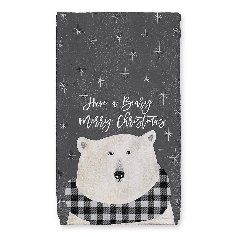 Have a Beary Merry Christmas 16" x 25" Tea Towel - Set of 2
