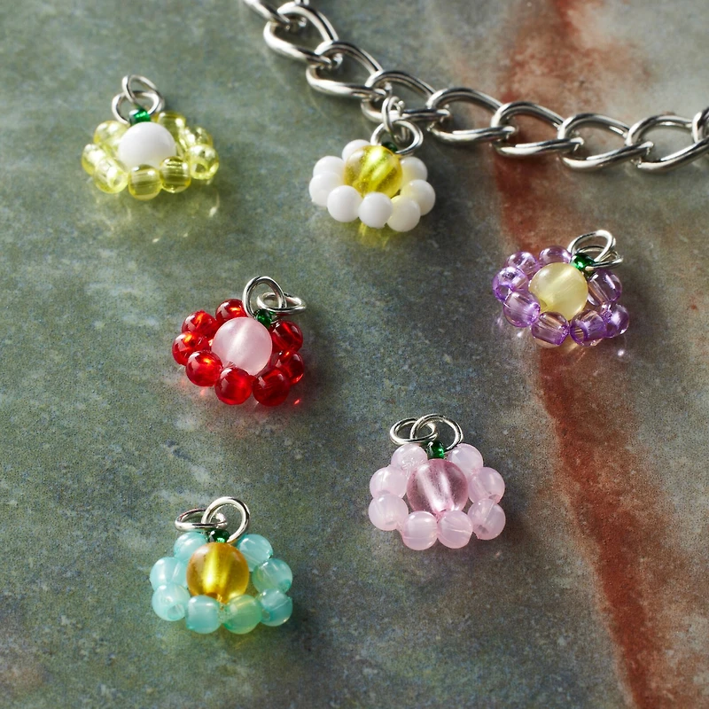 Seed Bead Flower Charms by Bead Landing™