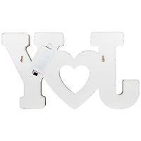 12.75" White Joy LED Christmas Marquee Wall Sign