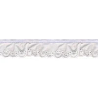 Wrights White Simplicity Fan Eyelet