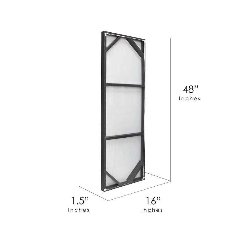 Welcome to the Firepit Outdoor Canvas Art Print - 16"x48"