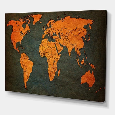 Designart - Ancient Map of The World Africa