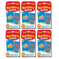 TREND Challenge Cards® Numbers Go Fish, 6 Pack of 56