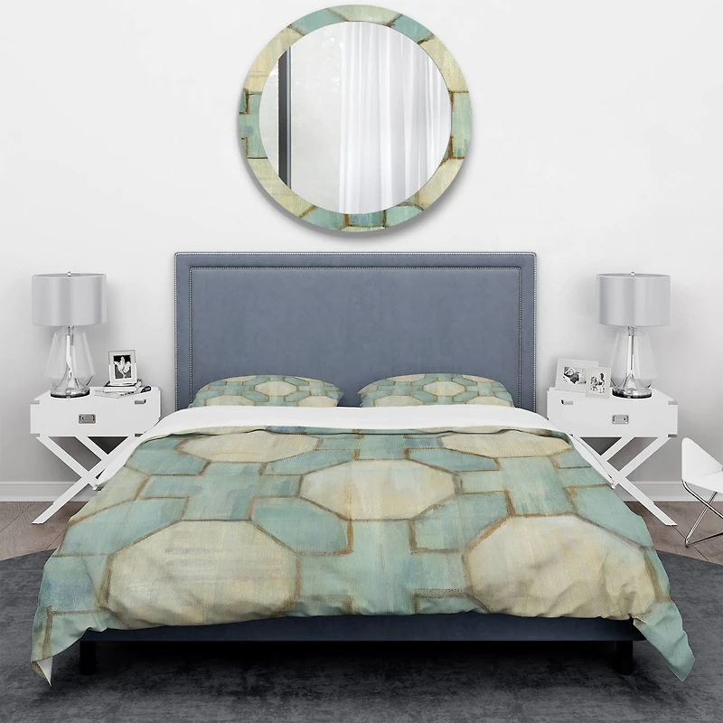 Designart 'Geometric Title Element' Geometric Bedding Set
