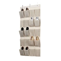 Simplify Faux Jute 20-Pocket Shoe Organizer