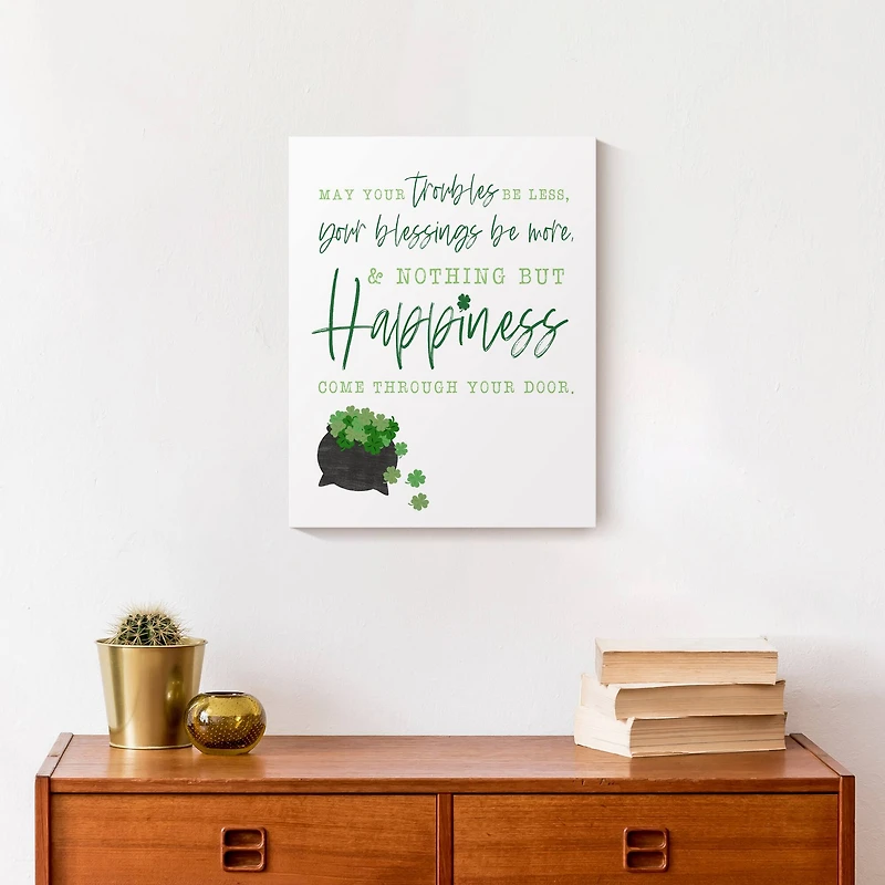 Simple Irish Blessing Canvas 11" x 14" Canvas Wall Art