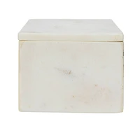 Hello Honey® White Marble Box Storage Container with Lid