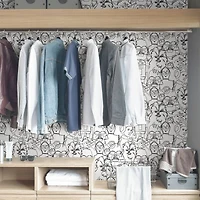 RoomMates Black Star Wars™ Saga Line Sketches Peel and Stick Wallpaper