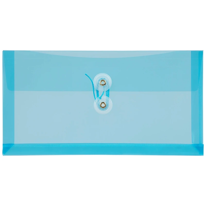 JAM Paper #10 Assorted Plastic Button String Envelope Set, 12ct.