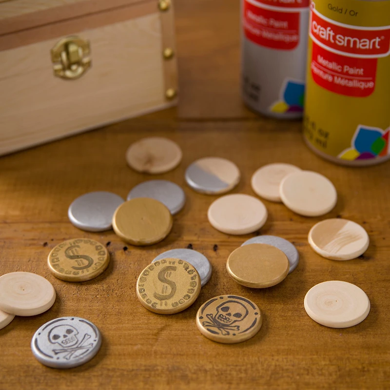 6 Packs: 22 ct. (132 total) 1.5" Wood Discs by Make Market®