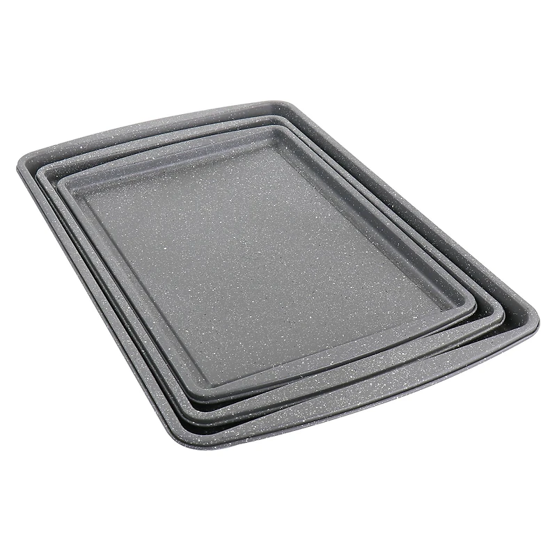 Oster Greystone 3 Piece Carbon Steel Cookie Sheet