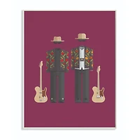 Stupell Industries Famous People Character Fashion Design ZZ Top Wood Wall Plaque