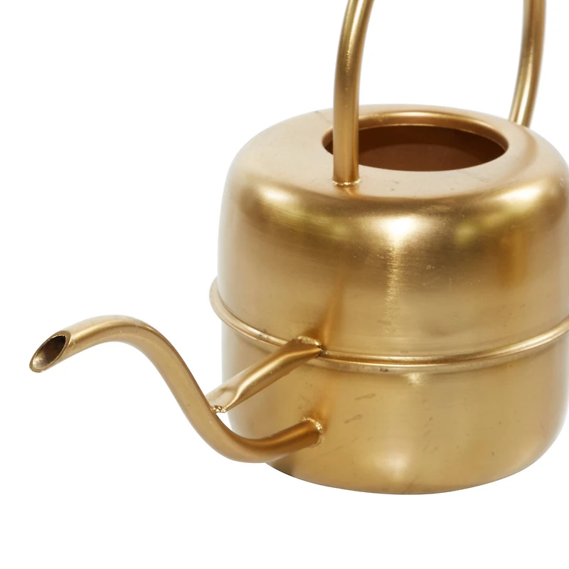 Gold Metal Glam Watering Can Set