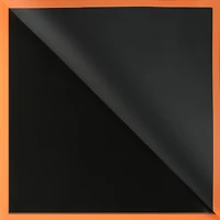 Black with Orange Border Floral Wrapping Paper by Ashland®