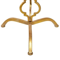 30" Gold Glam Metal Accent Table
