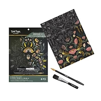 Brea Reese™ 9" x 12" Fall Florals Scratch Art Paper Pad