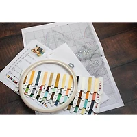 Luca-S French Bulldog Counted Cross Stitch Kit with Display Hoop