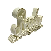 10.5" Distressed White Tabletop Accent by Ashland®