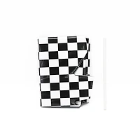 26" Black & White Checker Starburst Foil Balloons, 3ct. by Celebrate It™