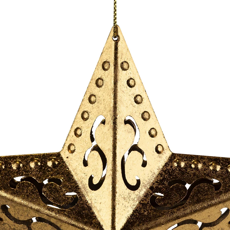 5.75" Gold Filigree Star Ornament