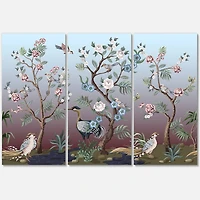 Designart - Chinoiserie With Birds and Peonies XI