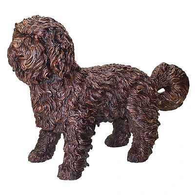 Design Toscano 26" Cast Bronze Rusty the Dog Garden Statue