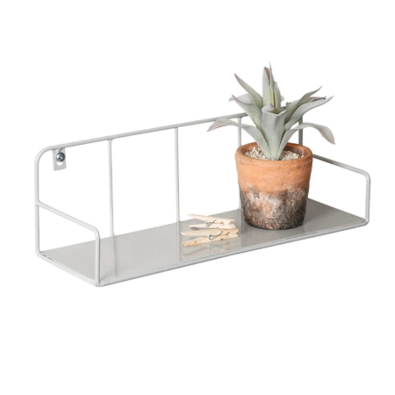 Honey Can Do Small Metal Floating Wall Shelf