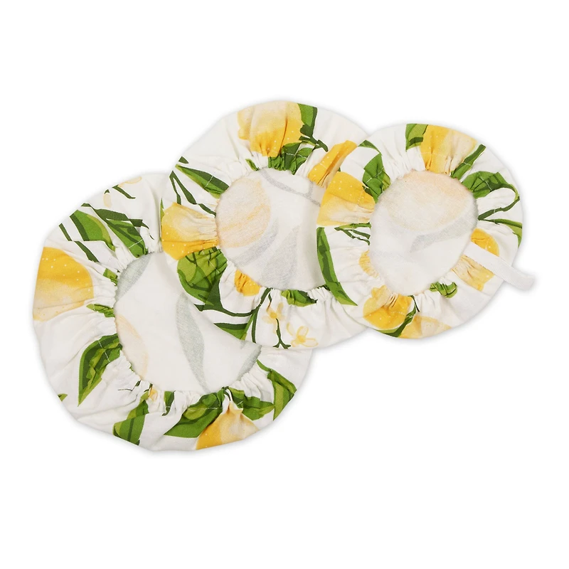 Lemon Bliss Print Dish Cover Set