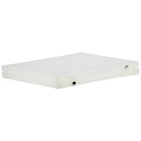 JAM Paper Clear Grid Plastic Two Pocket Portfolio with Snap Closure 11" x 13"