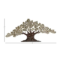 Brown Iron Traditional Wall Decor, 41" x 0" x 93"