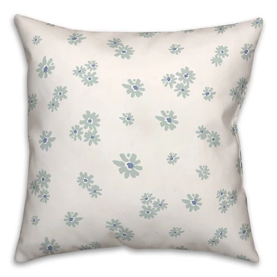 Daisy Pattern Square Throw Pillow