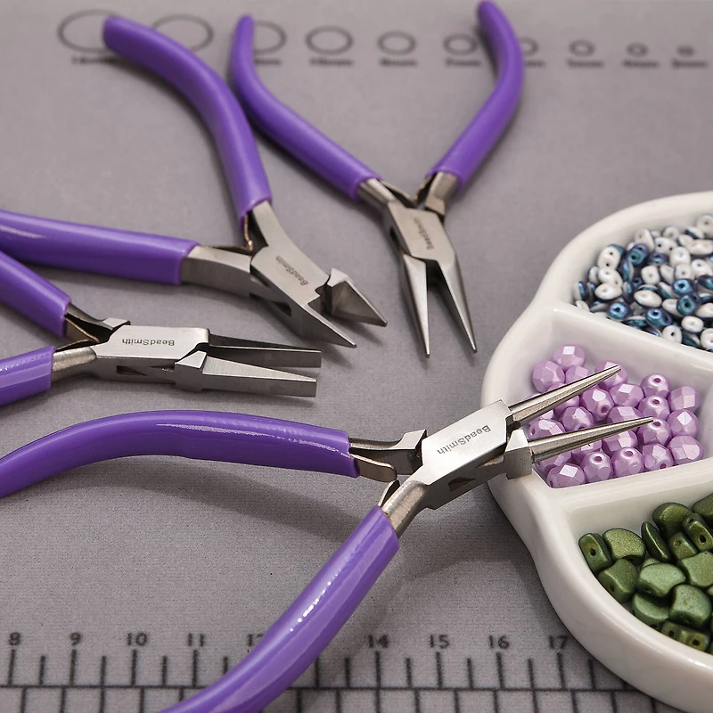 The Beadsmith® 4 Piece Purple Pliers Set