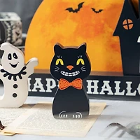 Glitzhome® 12"L HAPPY HALLLOWEEN Wooden Table Block Set