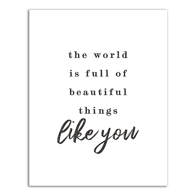 Beautiful Things Like You 11" x 14" Canvas Wall Art