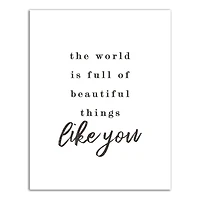 Beautiful Things Like You 11" x 14" Canvas Wall Art