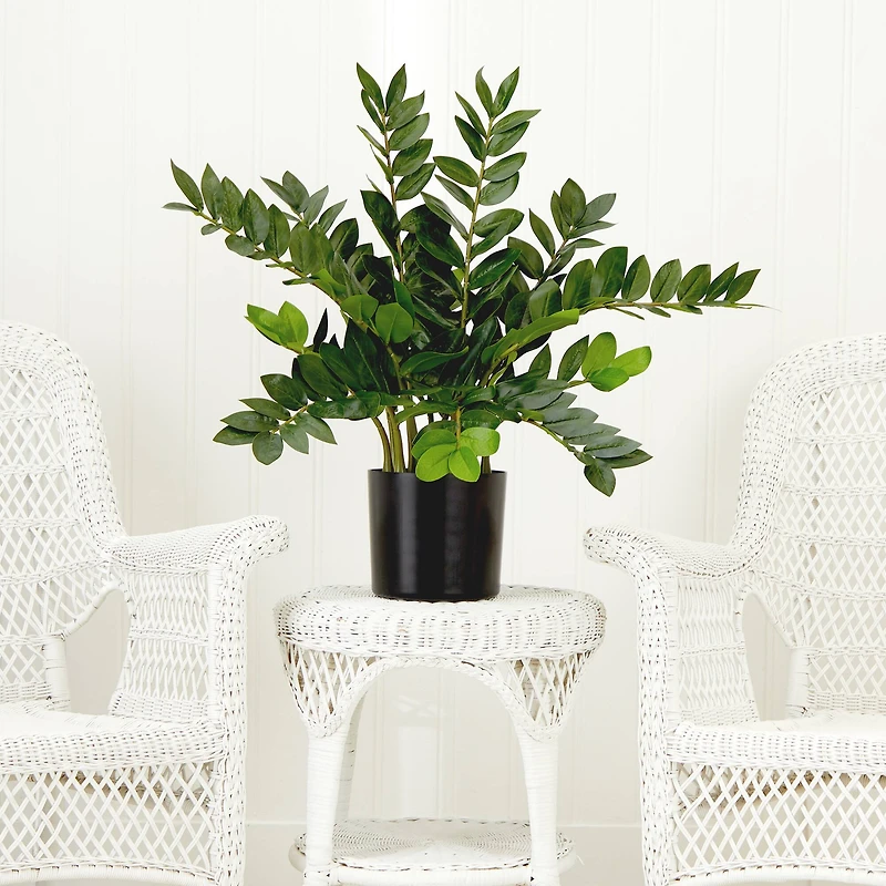 28" Artificial Zamioculcas Plant with Decorative Planter
